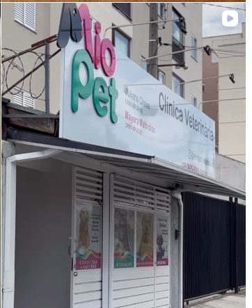 Fachada da MioPet Clínica Veterinária no Portal da Mantiqueira em Taubaté